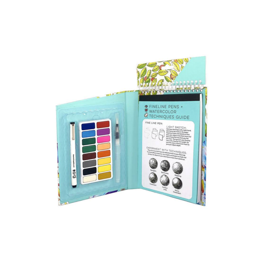 Travel Art Pack Watercolors + Fine Line Pen