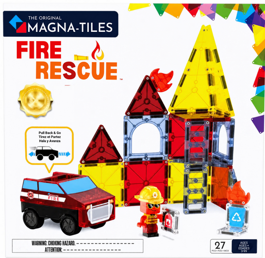 MAGNA-TILES® Fire Station 50-Piece Set