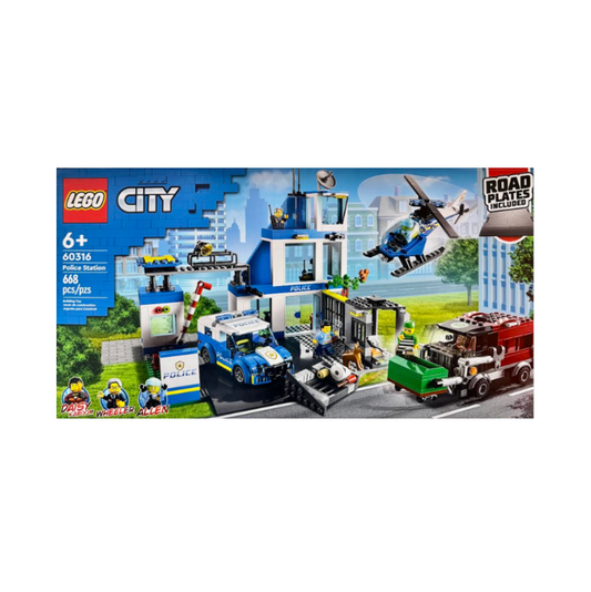 Police Station Lego Set (Ages 6+)