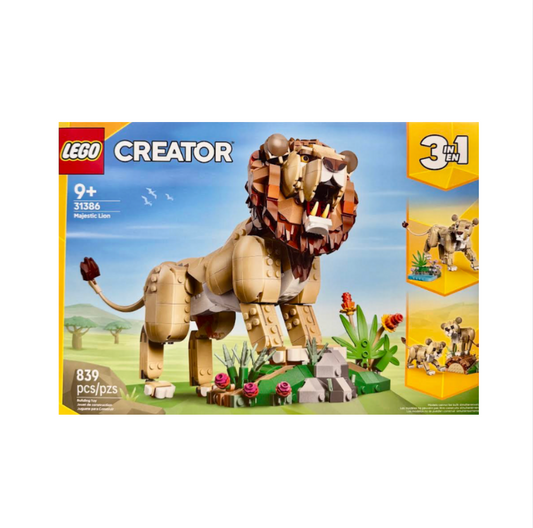 Wild Animals Majestic Lion Lego Set (Ages 9+)