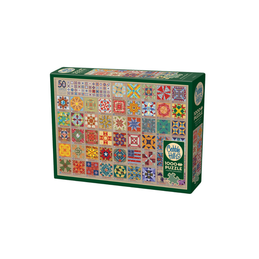 Cobble Hill 50 States Quilt Blocks Puzzle (1000 pieces)