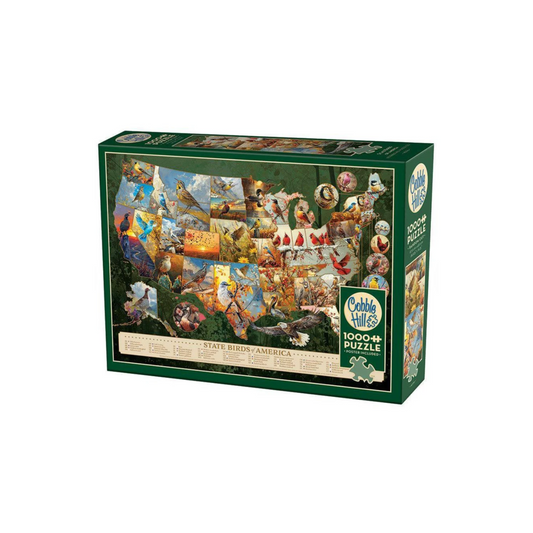 Cobble Hill Puzzle - State Birds of America (1000 pieces)