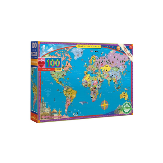 World Map 100 piece Puzzle