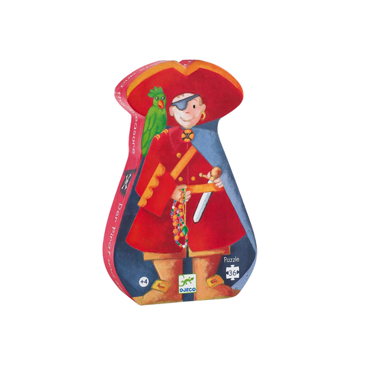 Silhouette Pirate and Treasure Puzzle (36 pieces)
