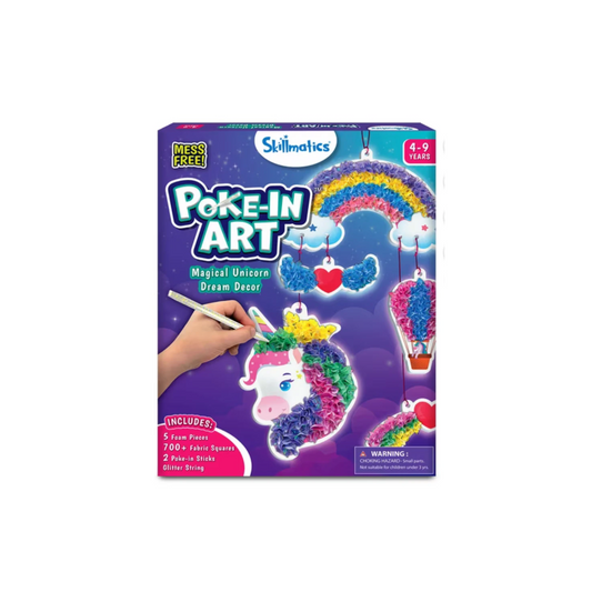 Poke-in Art Magical Unicorn Dream Decor Mess-Free Fun Kit