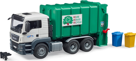 Bruder Rear Loading Garbage Truck