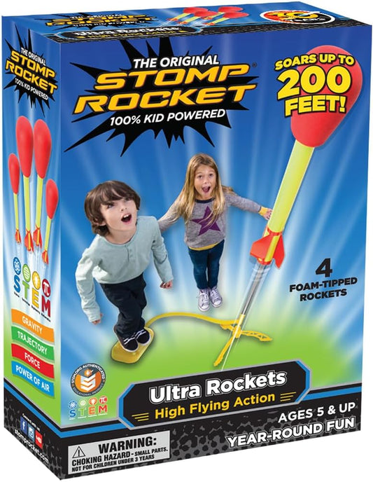 Ultra Stomp Rocket Kit - 4 Rockets Game