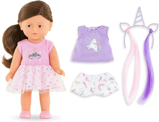 Mini Corolline Romy Unicorn Doll Set