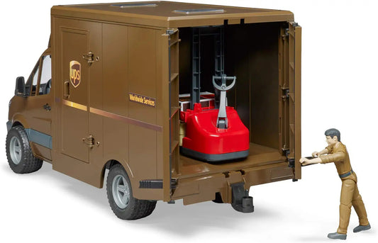 Bruder Sprinter UPS Truck with Manually Operated Pallet Jack