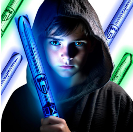 Glowing Foam Toy Swords 4ct expansion – Soft & Bright Kids Toys!