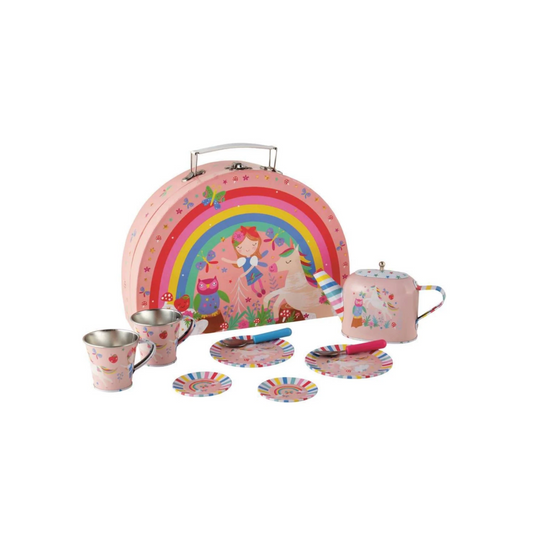 Rainbow Fairy 10pc Tin Tea Set
