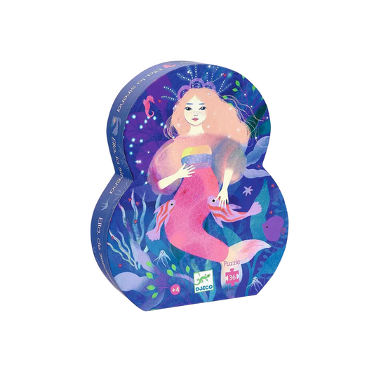 Silhouette Ella the Mermaid Puzzle (36 Pieces)