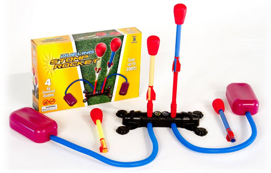 Dueling Stomp Rocket Kit - 4 Rocket Game