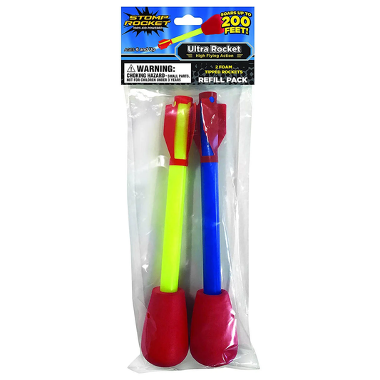 Ultra Stomp Rocket Refill - 2 Rockets Game