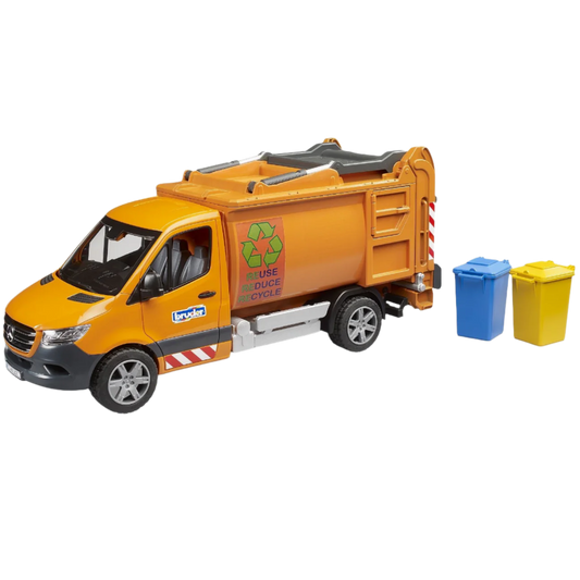 Bruder Sprinter Garbage Service with Garbage Cans